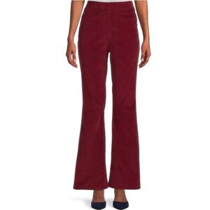 No Boundaries Juniors size L (11-13) Dark red Corduroy High Rise Flare Pants